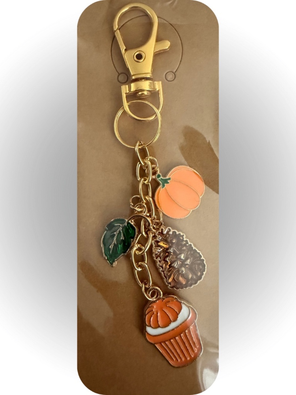 Handmade Fall Charms Keychain